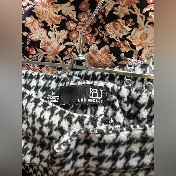 Boom Boom Jeans houndstooth jogger trouser with chain - Picture 4 of 4